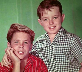 Mathers (right) and <i>Beaver</i> co-star Tony Dow in the full bloom of youth, never to be regained.